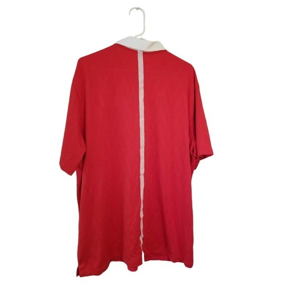 Nike Dri Fit Cornell Basketball Athletic Polo Shirt Size XXL Short Sleeve, Red - Picture 4 of 5